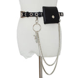 Casual Wild Ladies Chain Belt Bag, Punk Wind Decorative Belt