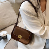 Leather Crossbody Bags Long Belt Female Shoulder Purses Handbags Underarm Bag