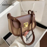 Leather Crossbody Bag with Long Belt for Women