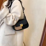 Leather Crossbody Bags Long Belt Female Shoulder Purses Handbags Underarm Bag