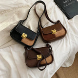 Leather Crossbody Bags Long Belt Female Shoulder Purses Handbags Underarm Bag