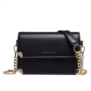 Panelled Hasp Small Square Bag Female Casual Shoulder Messenger Bags