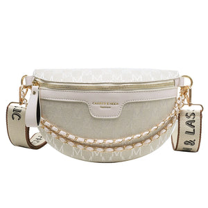 Women's Chain Belt Bag Crossbody Sling Multifunction Chest Waist Trip Shoulder
