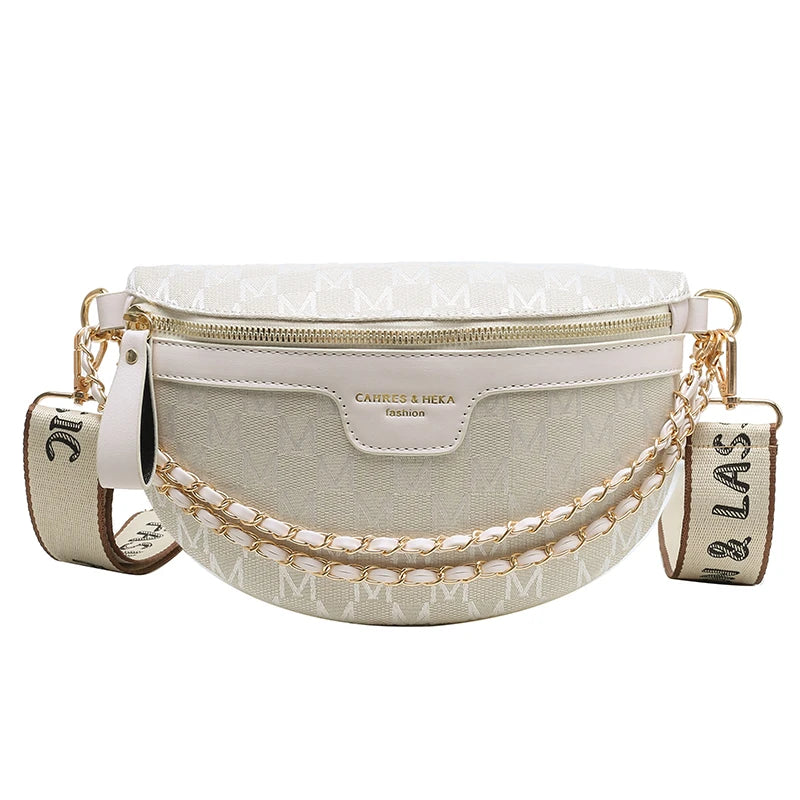 Women's Chain Belt Bag Crossbody Sling Multifunction Chest Waist Trip Shoulder