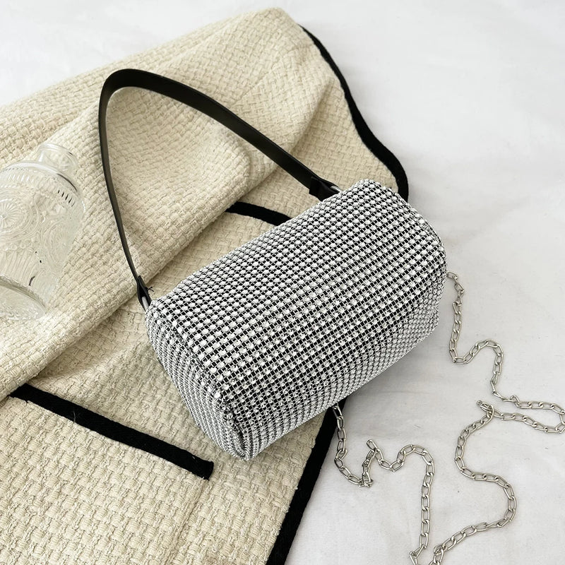 Diamond Chain Crossbody Purse Summer Tote Shoulder Bag