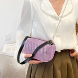 Diamond Chain Crossbody Purse Summer Tote Shoulder Bag