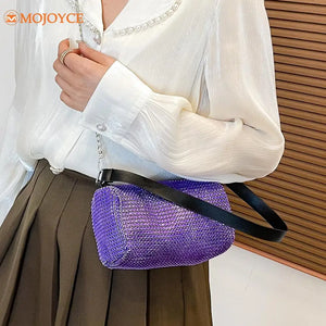 Diamond Chain Crossbody Purse Summer Tote Shoulder Bag