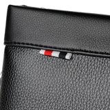 Leather Clutch Bag Men's Wallet with Coins Pocket