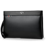 Leather Clutch Bag Men's Wallet with Coins Pocket