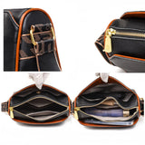 Cow Leather Women Handbags Shoulder Crossbody Bags For Women Leather 3 Layer Tot