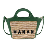 Bohemia Beach Weaving Bucket Bag Crossbody Bag