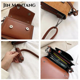 Women's Winter Frosted Shoulder Bag Square Messenger Bag