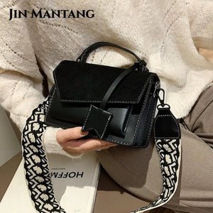 Women's Winter Frosted Shoulder Bag Square Messenger Bag