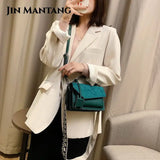Women's Winter Frosted Shoulder Bag Square Messenger Bag