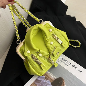 Jacket Clip Crossbody Bag for Women Shoulder Bag Handbag Clutch Purses