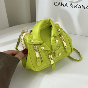 Jacket Clip Crossbody Bag for Women Shoulder Bag Handbag Clutch Purses