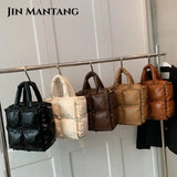 Fluffy Shoulder Crossbody Bag Vintage Messenger Tote