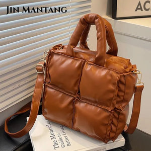 Fluffy Shoulder Crossbody Bag Vintage Messenger Tote