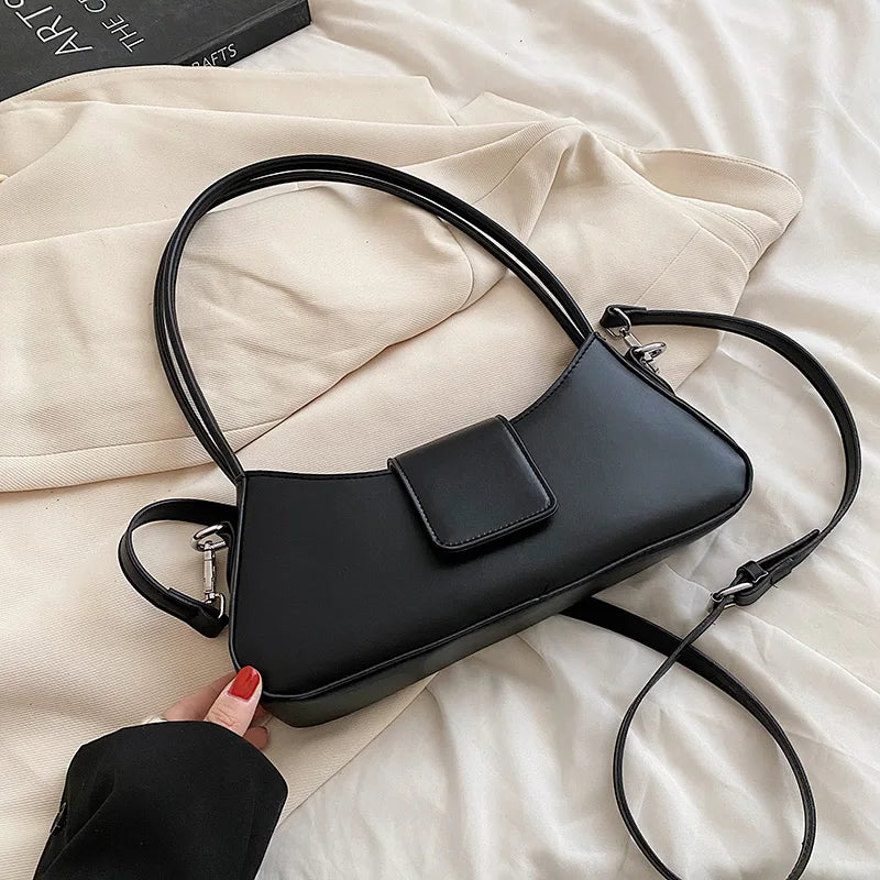 PU Leather Underarm Shoulder Bag Women Handbag Crossbody Side Bags