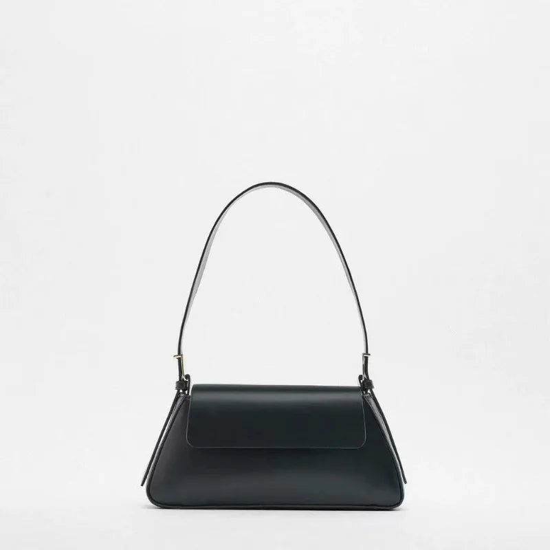 Women's Bright Leather Shoulder Bag Vintage Style