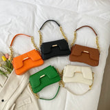 Summer Women Messenger Casual Shoulder Texture Retro Armpit Small Square Bag