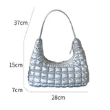 Autumn Winter Women's Plaid Pillow Retro Shoulder Bag