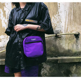 Canvas Crossbody Bag Solid Colors Japanese Street Style