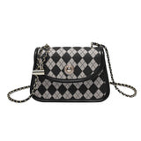 Women's Chain Messenger Bags PU Leather Shoulder Bags High Handbags