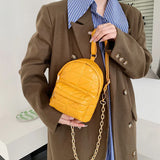Chain Messenger Bags Women Casual Soft PU Leather Fanny Packs