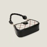 Retro Stripe Crossbody Bag for Woman Winter