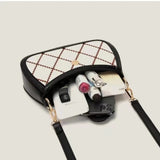 Retro Stripe Crossbody Bag for Woman Winter