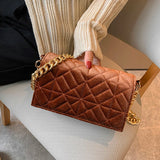 Velvet Corduroy Chain Crossbody Bag Small Clutch