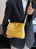 Soft Pu Leather Crossbody Bag Solid Shoulder Commuter