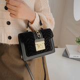 Velvet Handbag Purse Women Crossbody Bags Winter Ladies Messenger Bags Tote