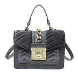 Velvet Handbag Purse Women Crossbody Bags Winter Ladies Messenger Bags Tote