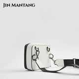 Small Box Shoulder Crossbody Bag with Wide Strap