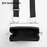 Small Box Shoulder Crossbody Bag with Wide Strap