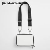 Small Box Shoulder Crossbody Bag with Wide Strap