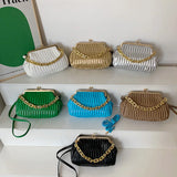 Frame Clutch Crossbody Bag Small PU Leather Handbag