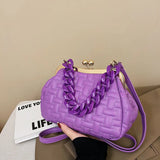 Leather Evening Bag Women Crossbody Tote Satchel Classic Handbag
