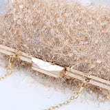 Tassel Lady Bag Small Bridal Clutch Cross Body Bag Wedding Snowflake Decoration