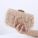 Tassel Lady Bag Small Bridal Clutch Cross Body Bag Wedding Snowflake Decoration