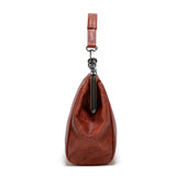 Retro Style Large Capacity Ladies PU Leather Crossbody Shoulder Bag