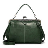 Retro Style Large Capacity Ladies PU Leather Crossbody Shoulder Bag