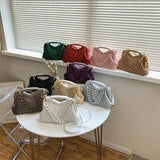 Women's Single Shoulder Leather Handbag Tote
