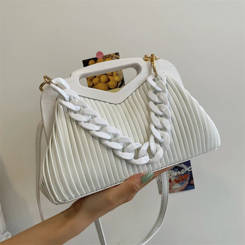 Women's Single Shoulder Leather Handbag Tote