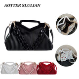 Women's Single Shoulder Leather Handbag Tote