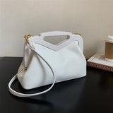 Women's Single Shoulder Leather Handbag Tote