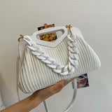 Women's Single Shoulder Leather Handbag Tote