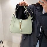 Textured PU Leather Shoulder Crossbody Bag Western Style Handbag
